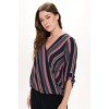 WEST K Women's Alexa Surplice V-Neck Rolltab Blouse - 4 of 4