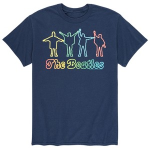 Men's - The Beatles - Neon Silhouettes Short Sleeve Graphic T-Shirt - 1 of 4