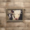 Slickblue Country Farm Animal Print – Rustic Wooden Wall Art with Cow & Goat, Natural Frame, 13.5" x 17.5" - 2 of 3