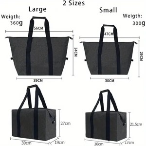 Racxily Large Cooling Bag, 5.28gal Foldable Shopping Bag - 1 of 4