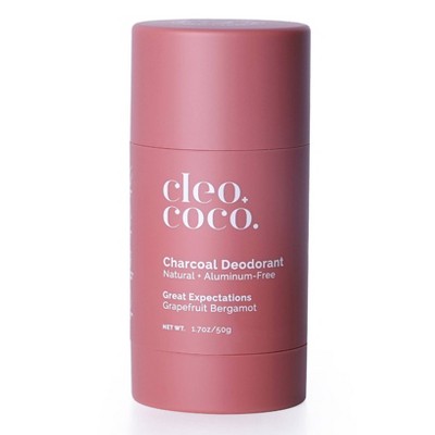 Cleo+Coco. Charcoal Deodorant - Grapefruit Bergamot - 1.7oz