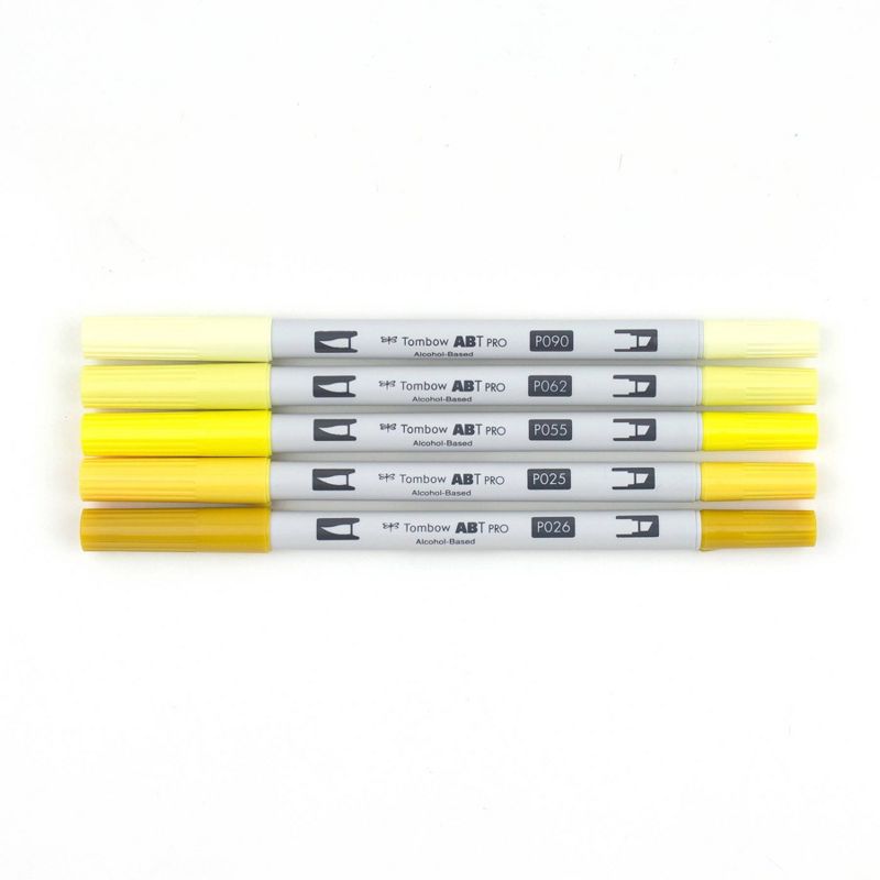 5ct ABT PRO Dual-Tip Alcohol Based Art Markers Yellow Tones - Tombow, 3 of 7