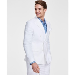 bar III Mens Slim Fit Linen Double Breasted Blazer Jacket - 1 of 1