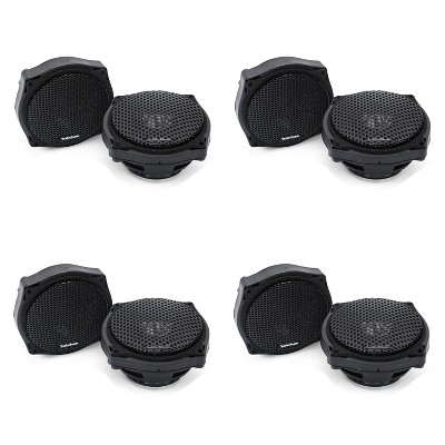  Rockford Fosgate TMS6SG Harley Davidson 6.5 inch Full Range Motorcycle Speakers (4 Pack) 