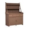 65" Outdoor Potting Bench Table, Wooden Patio Workstation with Storage Shelf, Drawer and Cabinet, Garden Potting Bench for Backyard Patio - 3 of 4