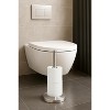 Home Mart Goods Silver Chrome Toilet Paper Storage Stand Holder - 21.7" Tall - 2 of 4