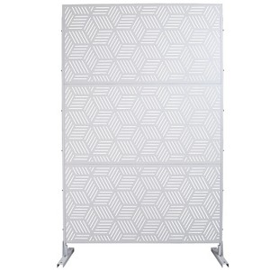 CAVINAS Matrix Metal Decorative Patio Screens, Outdoor & Indoor, Freestanding Decorative Privacy Screen for Deck Balcony Patio - 1 of 4