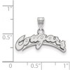 Black Bow Jewelry 10k White Gold Washington State Cougars NCAA Small Pendant - 2 of 3