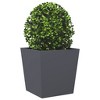 vidaXL Garden Planter Anthracite Cold-rolled steel Large Durable - 3 of 4