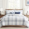 Waffle Plaid Euro Sham Set of 2 - Levtex Home - 3 of 4