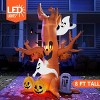 Joyfy 8 FT Halloween Inflatable Outdoor Decorations, Scary Tree with Ghost Pumpkin and Tombstone Inflatables with LEDs for Yard Garden Lawn Decoration - 3 of 4