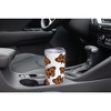 Elanze Designs 20 oz Stainless Steel On the Go Insulated Travel Tumbler With Push Top Lid, Vibrant Orange Monarch Butterfly Pattern White - 3 of 4