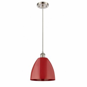 Plymouth Dome - 1 Light Cord Hung Mini Pendant In Industrial Style-12.88 Inches Tall and 9 Inches Wide - 1 of 1