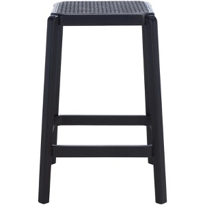 Silus Backless Cane Counter Stool - BST9504 - Safavieh - 1 of 4