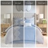 8Pcs Comforter Set, Luxury Solid Bedding Set, Microfiber Bed Comforter - 3 of 4