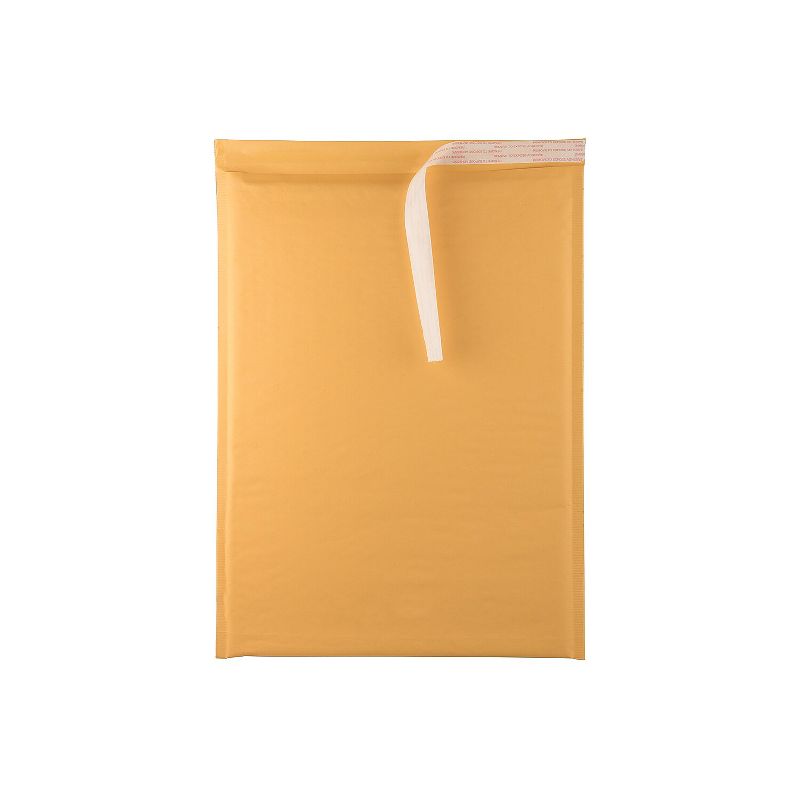 JAM PAPER Bubble Lite Padded Mailers Size 6 12 1/2" x 17 1/2" Brown Kraft 25/Pack (526PKCE110), 2 of 6