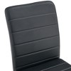ChicFurnit Dining Sets of 4 pcs Heavy Duty Chair Set with Thick Cushions and Iron Frame for Home or Office, Black, 21.5"*17.2"*35.7" - 3 of 4