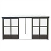 DOMETOUR 12x14FT All Season Sunroom, Outdoor Wall Mounted Solarium with Polycarbonate Windows & 2 Lockable Sliding Doors for Patio Deck - 2 of 4