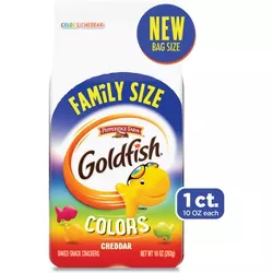 Pepperidge Farm Family Size Colors Goldfish Snack Crackers - 10oz