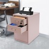 YIYIBYUS 3-Drawer Vertical File Cabinet, Metal Mobile File Cabinet with Lock and Wheels - 2 of 4
