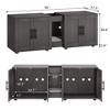 Cat Litter Box Enclosure for 2 Cats, Furniture with Double Room,Hidden Double Litter Box Enclosure Furniture - 2 of 4
