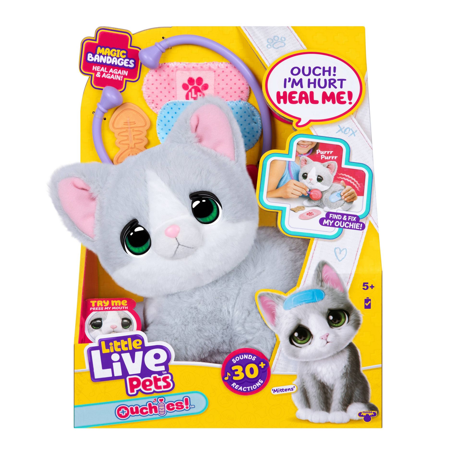 Little Live Pets Ouchies Single Kitten