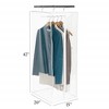 Garment Bag - Clear Hanging Closet Organizer - Durable Zippered Cover with Rod Protects Dresses, Suits, and Jackets from Dust and Moist - 3 of 4