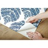 RoomMates Hygge Fern Damask Peel and Stick Wallpaper Blue: Vinyl, Self-Adhesive, Removable, Modern Decor, 28 Sq Ft Coverage - 3 of 4