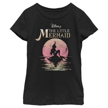 Girl's The Little Mermaid Ariel Sunset T-Shirt