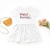The Juniper Shop Mini Smiley Icons Unicorn Toddler Dress - 2 of 4