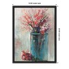 Amanti Art Blue Jar and Red Flowers by Tim O'Toole Canvas Wall Art Print Framed 18 x 24-in. - 4 of 4