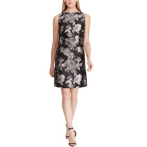 American Living Womens Jacquard Floral Sheath A-line Dress - 1 of 1