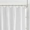 LunaLulinlk Super Waffle Textured Solid Shower Curtain - 4 of 4