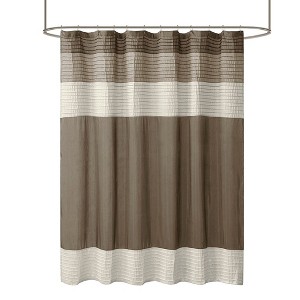 Gracie Mills Nixon Faux Silky Lightweight Shower Curtain - 1 of 4