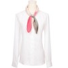INSPIRE CHIC Women Gradient Color Pleated Satin Ombre Colorful Long Stretchy Neck Scarves 1Pc - 2 of 4