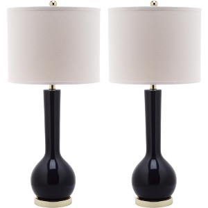 Mae Long Neck Ceramic Table Lamp (Set of 2) - 30.5" Height - LIT4091 - Safavieh - 1 of 4