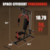 Home Gym Station, Multifunctional Home Gym Machine, Workout Machine for Full Body Strength Training, LAT Pulldown, Chest Press, Leg Extension - 2 of 4