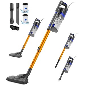 FAPO Wired vacuum cleaner with dual handle design, with 800ml trash can, suitable for standing vacuum cleaners on hard floors - 1 of 4