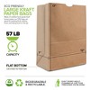 Stock Your Home Kraft Brown Paper Grocery Bags (100 Count) - 3 of 4