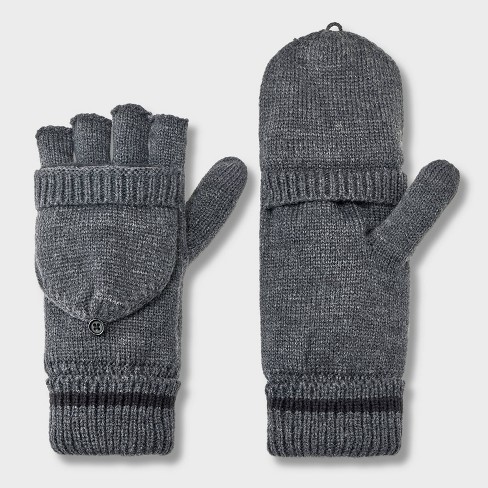 Flip top store mittens mens