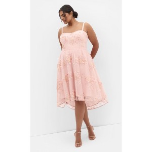 Women's Plus Size DRESS AMBROSIA R - Ballet Pink | CITY CHIC - 1 of 4