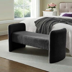 NicBex Modern 52" Bedroom Bench with Wood Frame for Bedroom and Living Room - 1 of 4