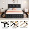 Bed Frame with 4 Storage Drawers and Headboard - 3 of 4