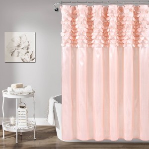 Lillian Shower Curtain Blush - Lush Decor