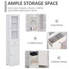 Resenkos Bathroom Storage Cabinet, Narrow Storage Unit, Floor Cabinet for Bathroom, Living Room, Entryway, Kitchen, White - 2 of 4