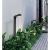 Elegant Lighting Outdoor 12V Cast Brass modern path light 5.25 inch Wide x 22 inch High in Dark Bronze - 2 of 4