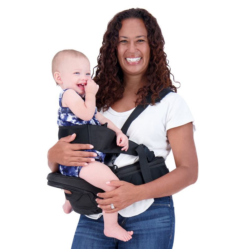 Elan Baby Hip Seat Carrier, Includes Baby Safety Strap, Pockets, & an Expander Strap to Fit All Sizes, Reduces Pressure on Back & Shoulder, 1 of 10