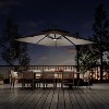 10FT Solar Cantilever Patio Umbrella – 360° Rotation, Windproof Base Included & UPF50+ UV Protection (Rectangular) - 3 of 4
