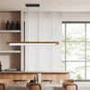 ET2 Lighting Joist 1 - Light Pendant in  Walnut/Black - 3 of 3