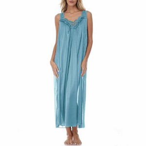 Ezi Satin Silk Nightgown For Women - Soft & Breathable Womens Sleepwear- Short Sleeves Womens Sleepwear - 1 of 4